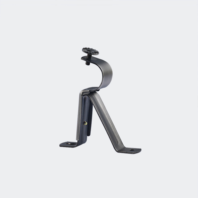 Flexible Length Curtain Rod And Accessories Black Color Pipe Set Hardware Decoration