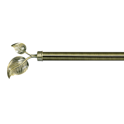 28 MM Diameter Bronze Curtain Rod With Leaves Shape Finial