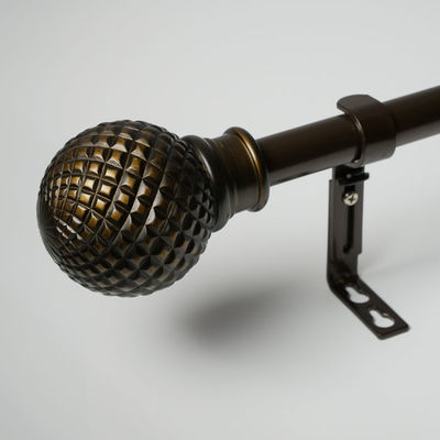 24 Inch Decorative Adjustable Copper Pipe Curtain Pole