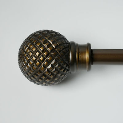 24 Inch Decorative Adjustable Copper Pipe Curtain Pole