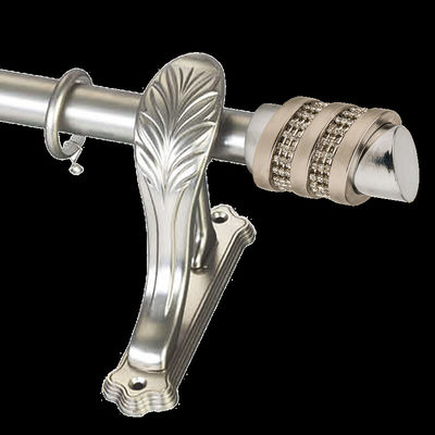 Modern Spiral Inset Diamond 0.6Mm SS Curtain Rods